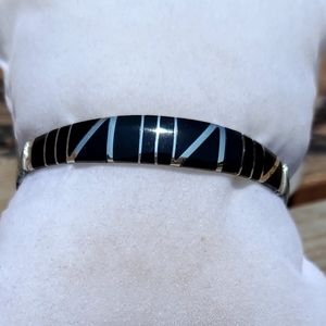 Vintage Black and Silver Bracelet